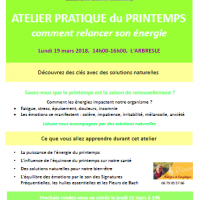 Affiche vivre au naturel atelier printemps 19 et 22 03 18