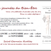 Les journees du bien etre au clos du cher nov 2018 vd avec cadre