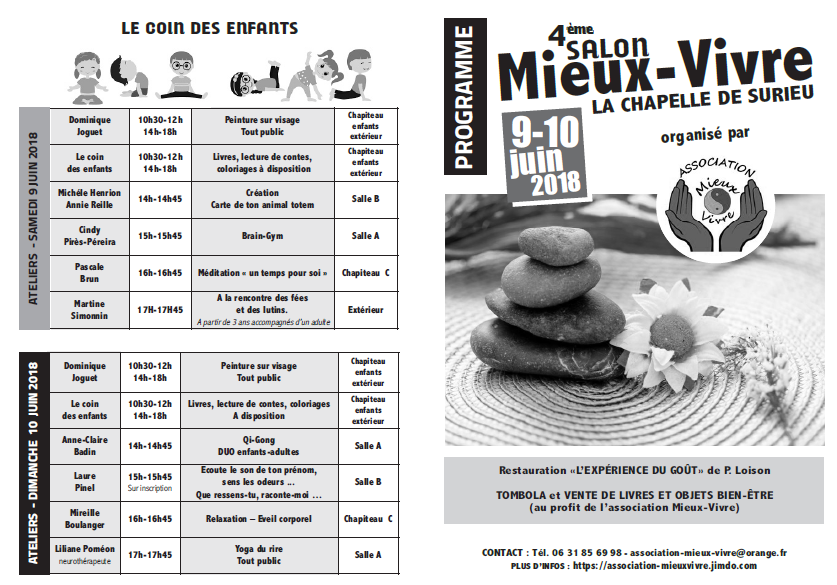 Salon mieux vivre 2018 programme 1